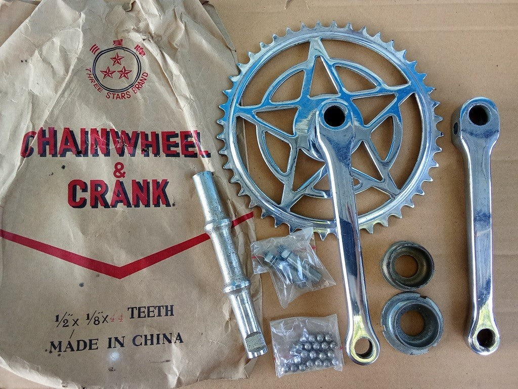 Vintage Three star chain wheel crank 44 T for vintage bike vintage_bike_store