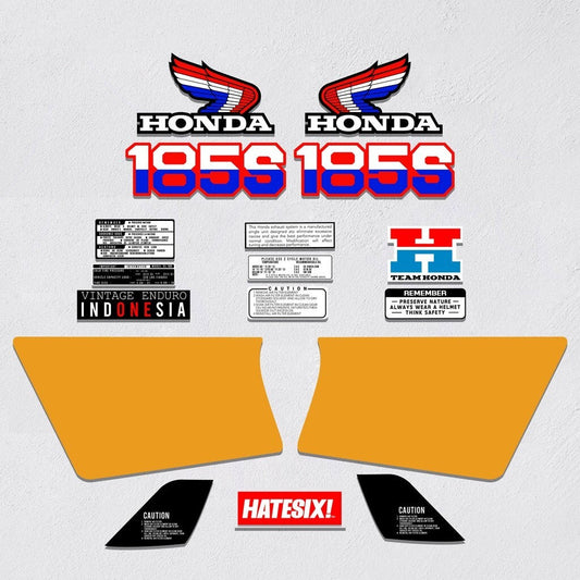 Sticker Decal XL 185S 185 s 1985 side cover tank (Free shipping) vintage_bike_store