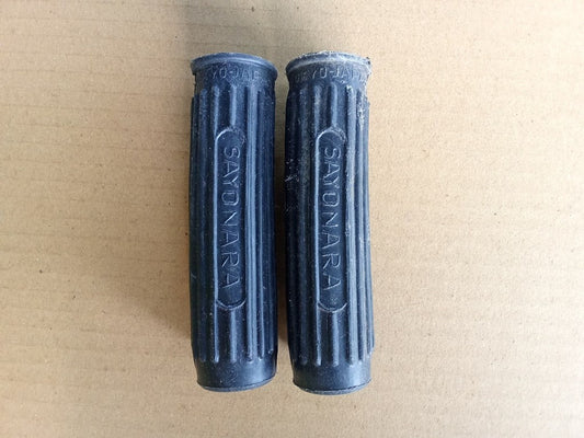1 Pair Tricycle Mini Bicycle Handlebar Grips SAYONARA Black Color 3.7" length (Free shipping) vintage_bike_store