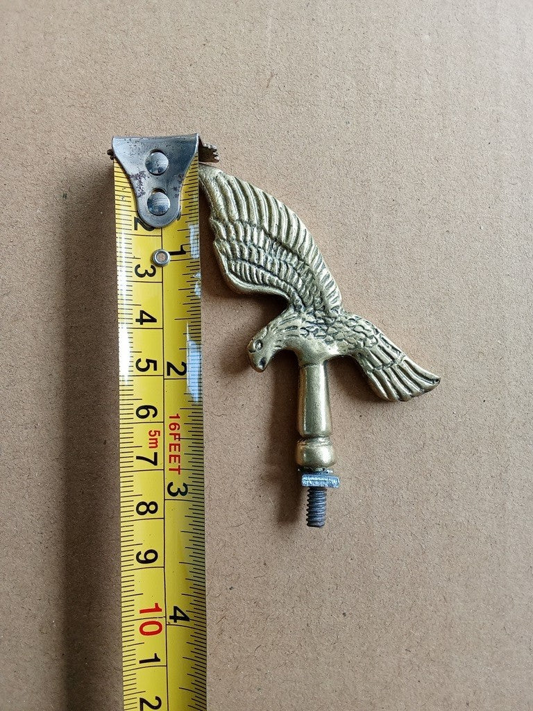EAGLE FLAT Brass Bicycle Motorcycle Front Mudguard Emblem Badge vintage_bike_store