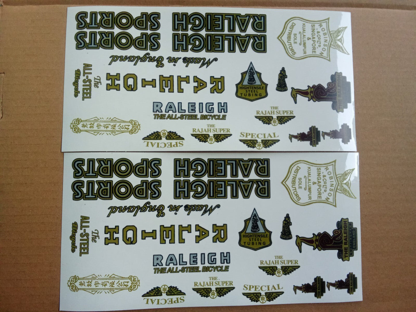 Lot 2 Pcs New RALEIGH Vynil Sticker For Raleigh Vintage Bicycle (Free shipping) vintage_bike_store