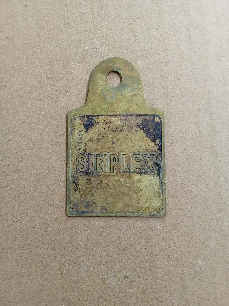For Handlebar stem emblem SIMPLEX Emblem Badge For Vintage Bicycle vintage_bike_store
