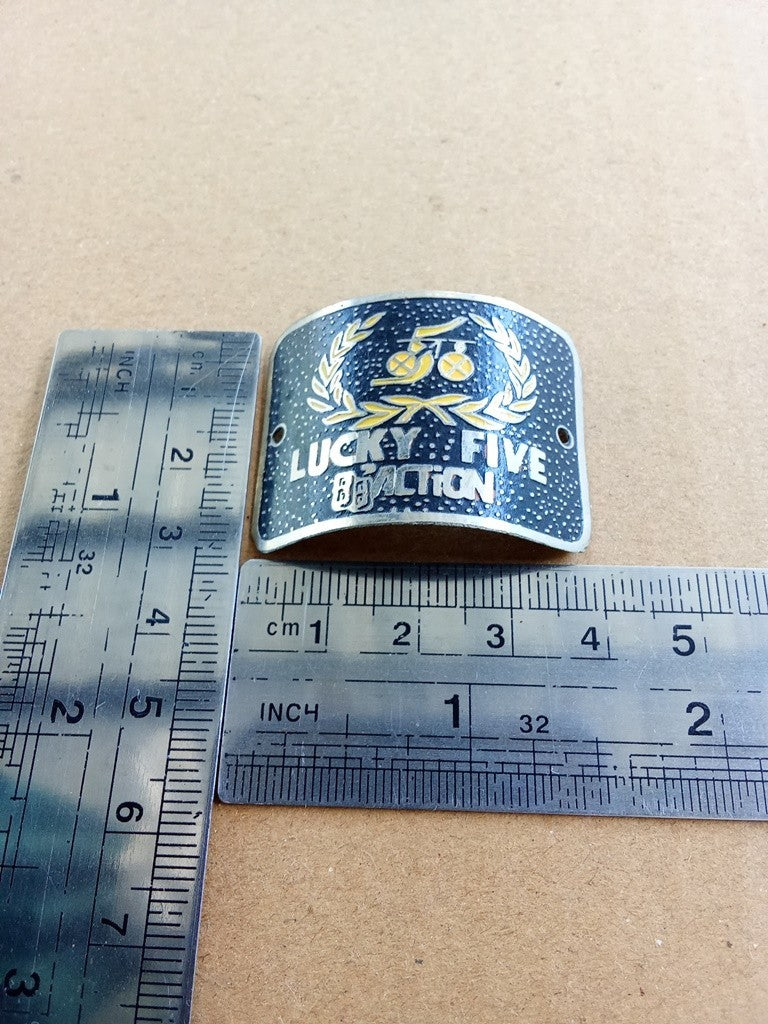 LUCKY FIVE Emblem Head Badge For Vintage Bicycle NOS vintage_bike_store
