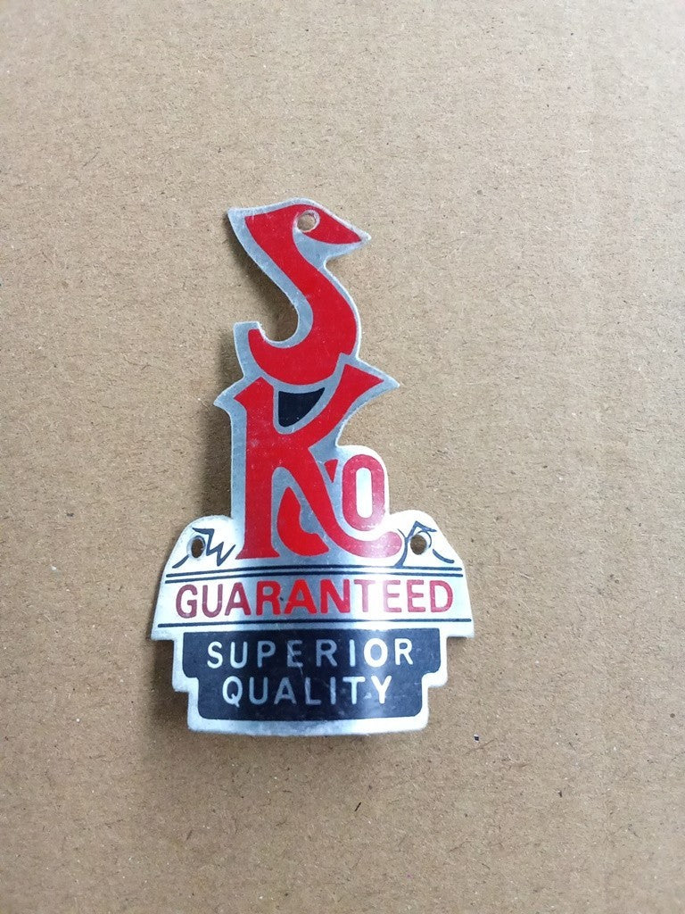 SIM KING RIGHT Emblem Head Badge For Sim King Vintage Bicycle NOS vintage_bike_store