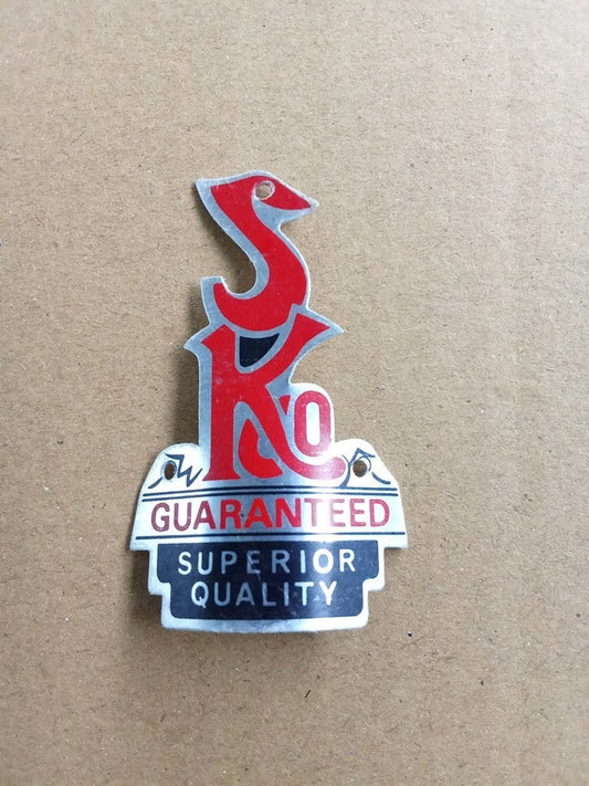 SIM KING RIGHT Emblem Head Badge For Sim King Vintage Bicycle NOS vintage_bike_store