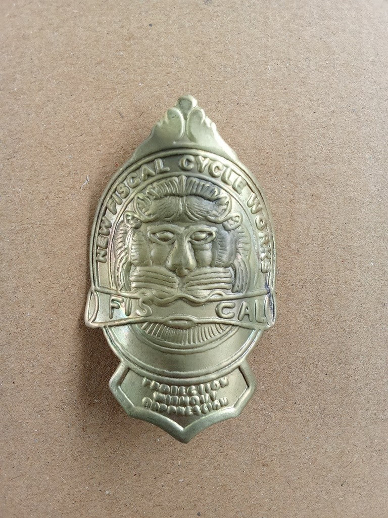 FISCAL CYCLE head badge emblem for vintage bicycle vintage_bike_store