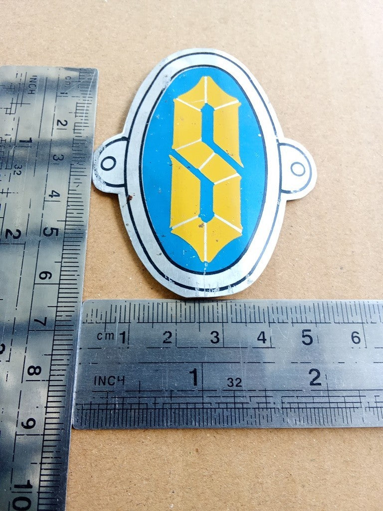 SANKI Bicycle Emblem Head Badge Metal For Super Sanki Etc Vintage Bicycle NOS vintage_bike_store