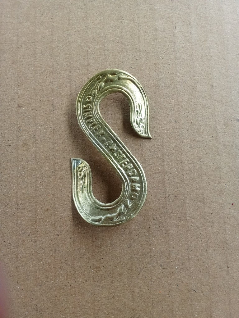 SIMPLEX Brass embossed head badge emblem for Simplex vintage bicycle vintage_bike_store