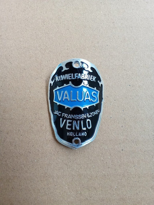 VALUAS Venlo brass head badge emblem for Valuas Holland vintage bicycle NOS vintage_bike_store