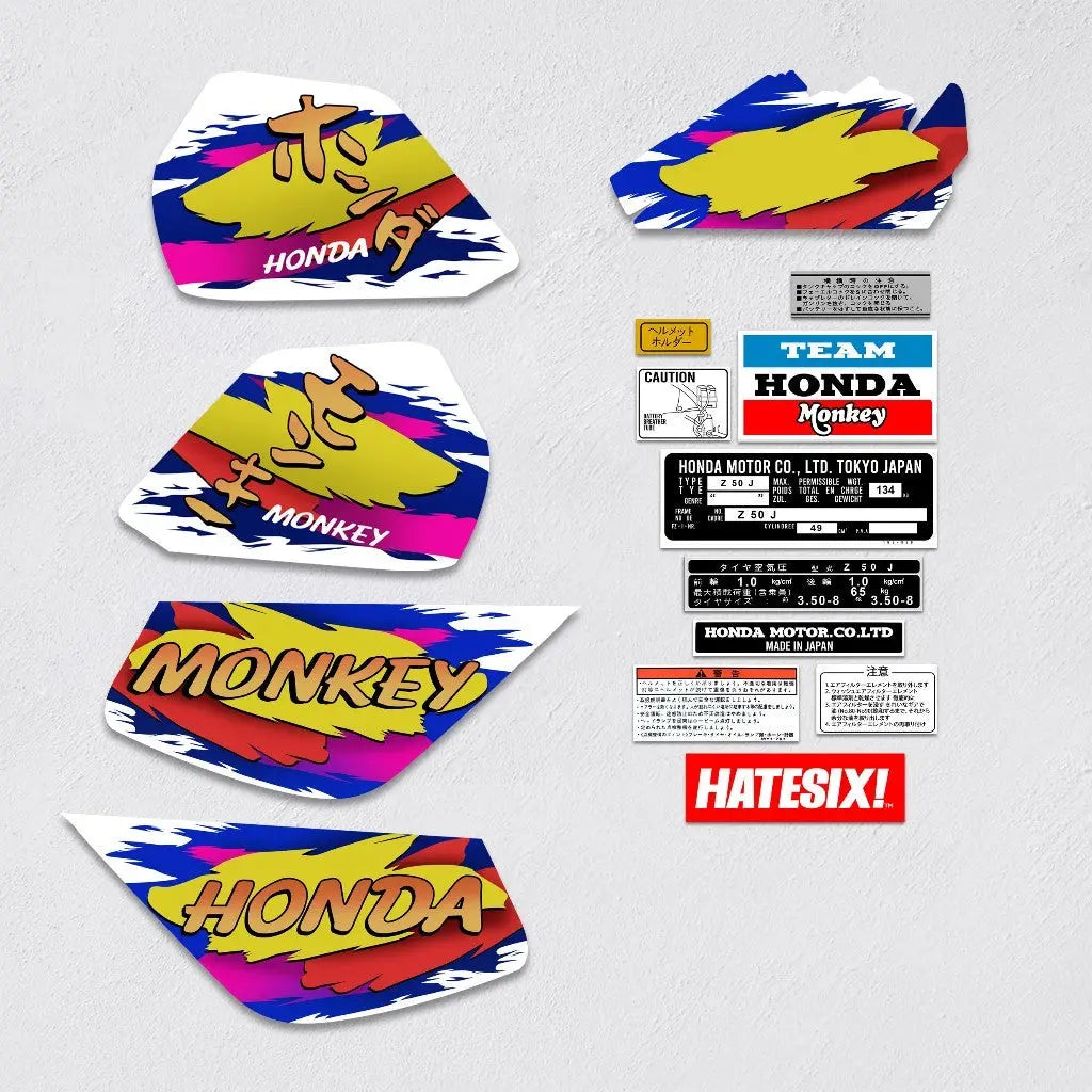 Sticker Decal Baja Z50R Monkey 1991 side cover tank (Free shipping) vintage_bike_store