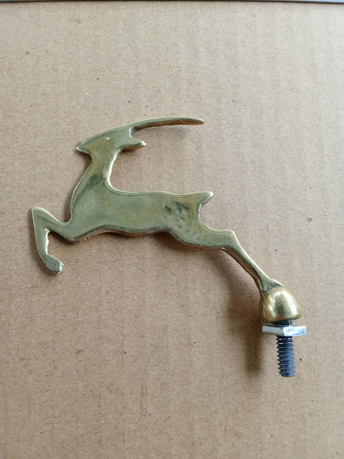 GAZELLE Bicycle and Motorbike Front Mudguard Emblem Badge Brass vintage_bike_store